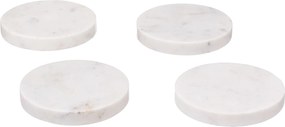 Podkładki pod kubki MARBLE, Ø 10 cm, 4 sztuki
