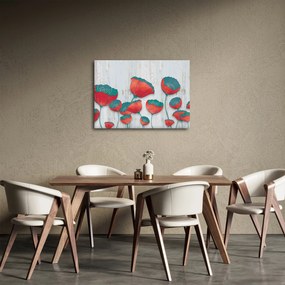 Obraz - Maki - nafta (70x50 cm)