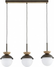 Lampa wisząca na lince REMKE 3xE14/10W/230V brązowa