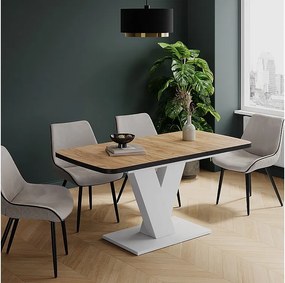 Stół jadalny czarny/biały 120x80x77.4 fenaro