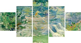 Obraz - Berthe Morisot, Girl in a Boat with Geese, reprodukcje (125x70 cm)
