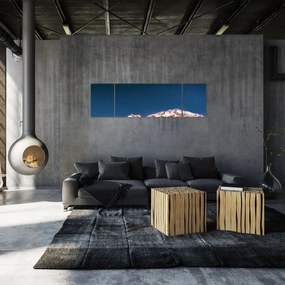 Obraz gór i nocnego nieba (170x50 cm)