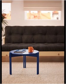 Niebieski okrągły stolik z litego drewna sosnowego ø 80 cm Sticks – Karup Design