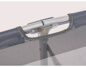 Happy Green Leżak plażowy Athina szary, 190 x 58 x 27 cm