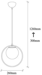 Czarna metalowa lampa wisząca Opviq lights Vivi
