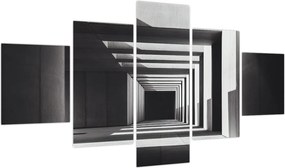 Obraz - Kwadratowy tunel (125x70 cm)