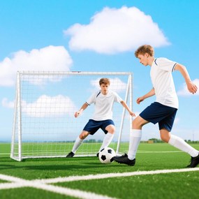 SPORTNOW Bramka 240×90×180 cm – wytrzymała siatka, rama z tworzywa, kotwy