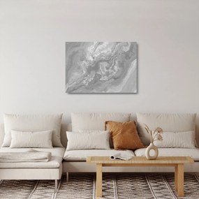 Obraz na szkle - Marmur w czerni i bieli (70x50 cm)