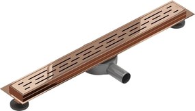 Mexen Flat 360° M01 odpływ liniowy obrotowy 70 cm, różowe złoto - 1620070-40