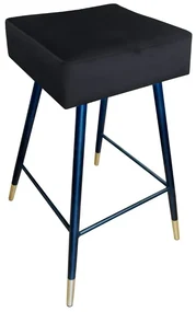 Hoker niski OLIMP VELVET GOLD czarny ATOS