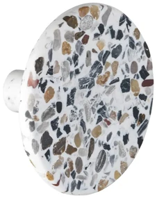 Haczyk ścienny z dekorem lastryka Wenko Melle, ⌀ 8 cm