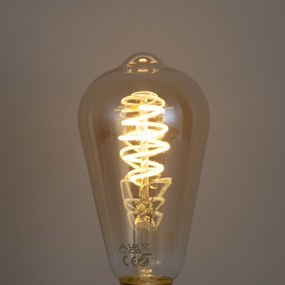 Zestaw 5 Inteligentna ściemniana żarówka LED E27 ST64 bursztynowa 4,9W 320lm 2500K