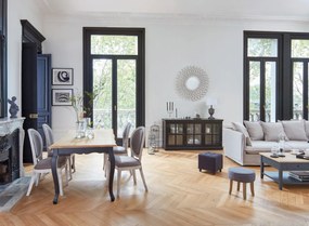 Lustro dekoracyjne FLOWER, Ø 90 cm, ozdobna rama