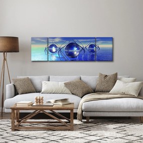 Obraz abstrakcji - woda (170x50 cm)