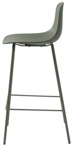 Plastikowy hoker w kolorze khaki 92,5 cm Whitby – Unique Furniture