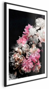 Plakat Bukiet w mroku 29,7x42 cm z ramą czarną z marginesem ARTGEIST B