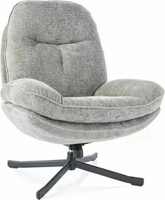 Fotel do salonu HARPER oliwkowy obrotowy