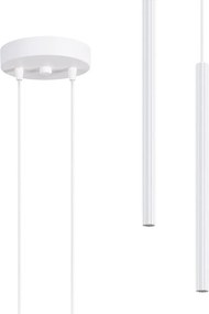 Lampa wisząca nowoczesny Arche, stal - 2 źródło - L.15 x H.118 cm - biały