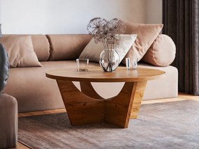 Stolik kawowy okrągły TORI Ø90 cm Dąb Craft