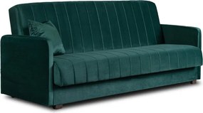 Sofa z Funkcją Spania PORTO Wersalka Rozkładana Dwuosobowa Zielona Nowoczesna do Salonu