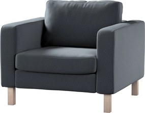 Pokrowiec na fotel Karlstad kolor szary tkanina welwetowa
