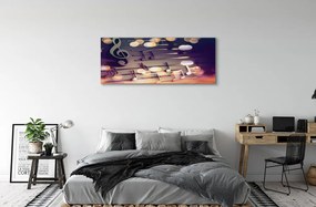 Duży obraz na płótnie Elegancja Muzycznego Zapisu