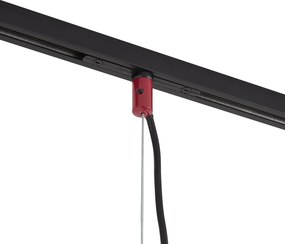 Designerska lampa wisząca czerwona do systemu szynowego 1-fazowego - Slimline Sara
