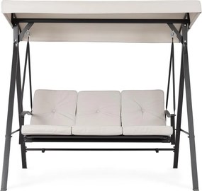 Antracytowo-beżowa metalowa huśtawka ogrodowa Taurus – Bizzotto