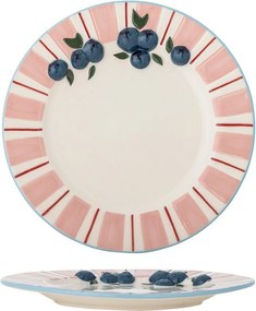 Różowe/kremowe kamionkowe talerze zestaw 4 szt. deserowe ø 20,5 cm Carry – Bloomingville