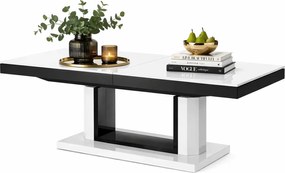 Biały rozkładany ławostół T1-R85