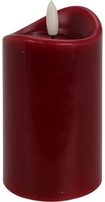 Świeca LED, ciemnoczerwony, 1x LED, 7 x 12,5 cm, 2x AAA