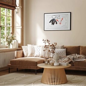 Plakat Śmieszne kozy 60x40 cm z ramą czarną bez marginesu ARTGEIST B