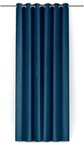 Niebieska aksamitna zasłona częściowo zaciemniająca (dimout) 400x175 cm Velto – Filumi