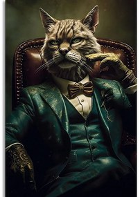 Obraz zwierzęcy gangsterski kocur