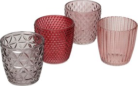 Świeczniki Altare 4szt. pink