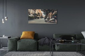Duży obraz na płótnie Motocykle w Tropikalnym Mieście