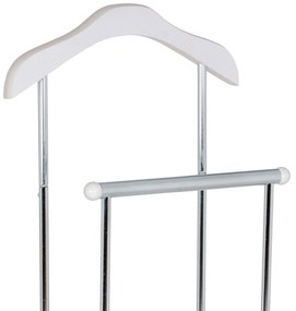 Cichy sługa Dustin chrom / biały, 45 x  108 cm