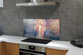 Szkło do Kuchni na Ścianę Portret Jezusa Chrystusa