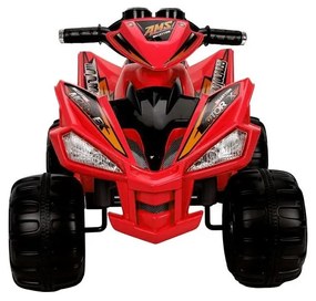 Quad na akumulator duże koła czerwony
