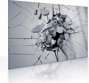 Obraz na szkle - abstrakcja 3D (70x50 cm)