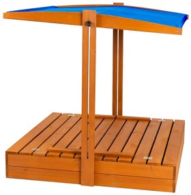 Piaskownica niebieska z daszkiem regulowanym 120 cm K6-F68