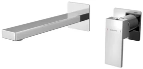 Sapho - Kran do umywalki do montażu podtynkowego CUBEMIX chrom błyszczący