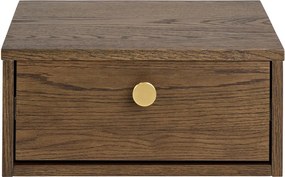 Szafka nocna w dekorze dębu w ciemnym naturalnym kolorze Monfort – Actona