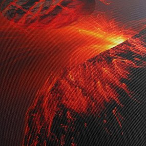 Obraz wulkanu (170x50 cm)