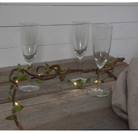 Zielona girlanda świetlna LED Star Trading Leaf, dł. 95 cm