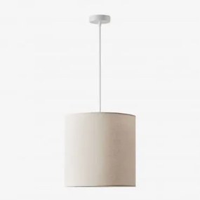 Lampa Sufitowa Z Tkaniny Arlina Biała & Arlina Łamana Biała Ø30 Cm - ↑30 Cm - Sklum