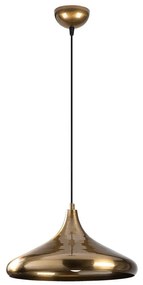 Lampa wisząca w kolorze złota z metalowym kloszem ø 35 cm Berceste – Opviq lights