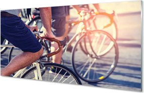 Szklany Panel Grupa Rowerzystów
