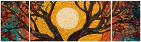 Obraz - Słońce w koronie drzewa życia (170x50 cm)