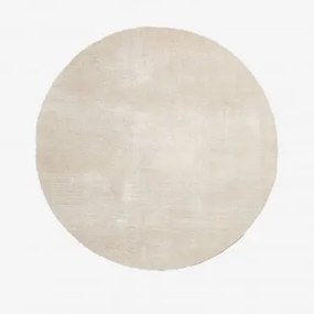 Okrągły Dywan Daroca Kremowa & Ø120 Cm - Sklum
